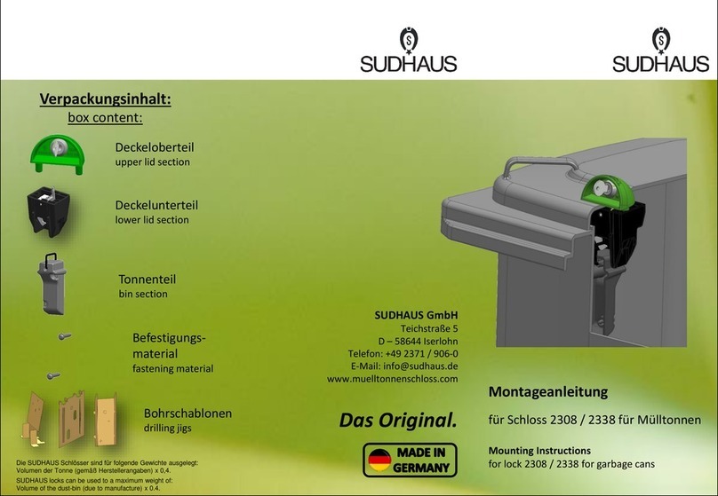 Sudhaus 2308 Mounting instructions Sudhaus 2308 Mounting instructions