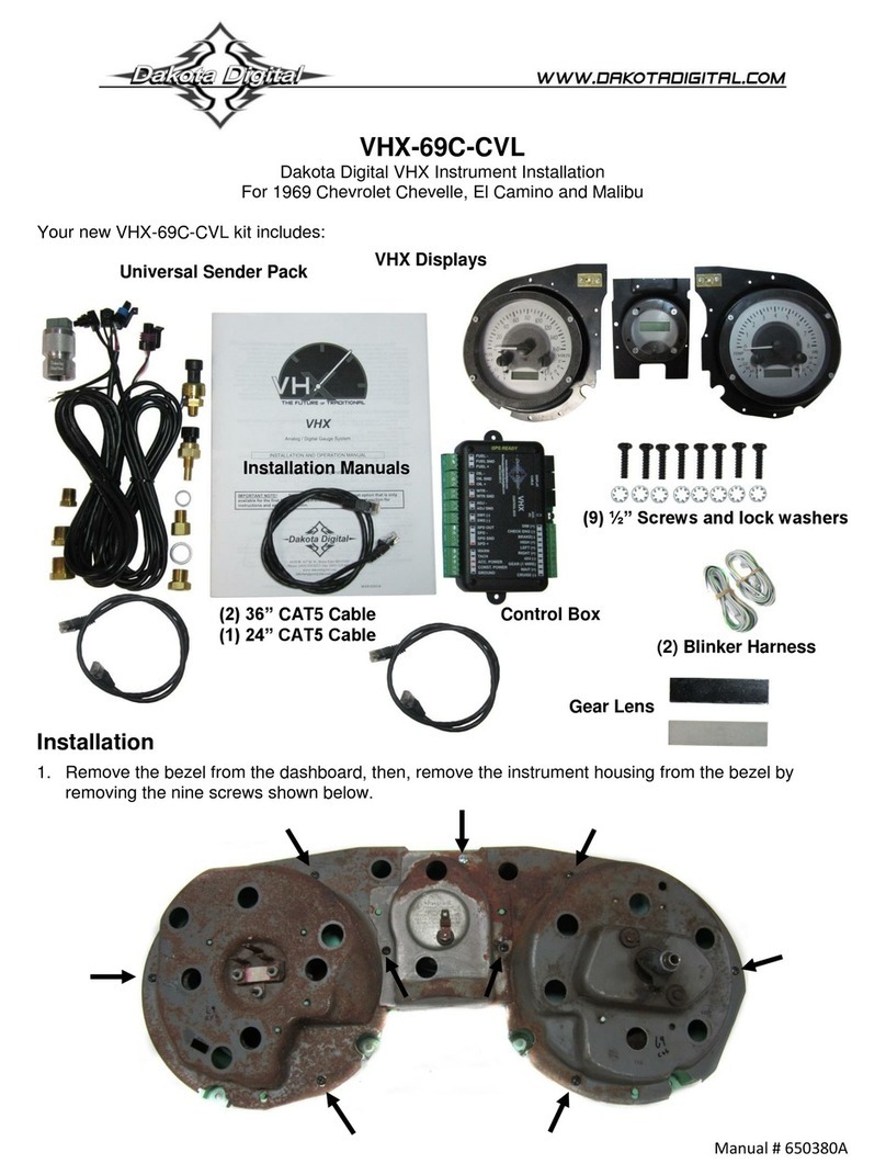 Dakota Digital VHX-69C-CVL Installation