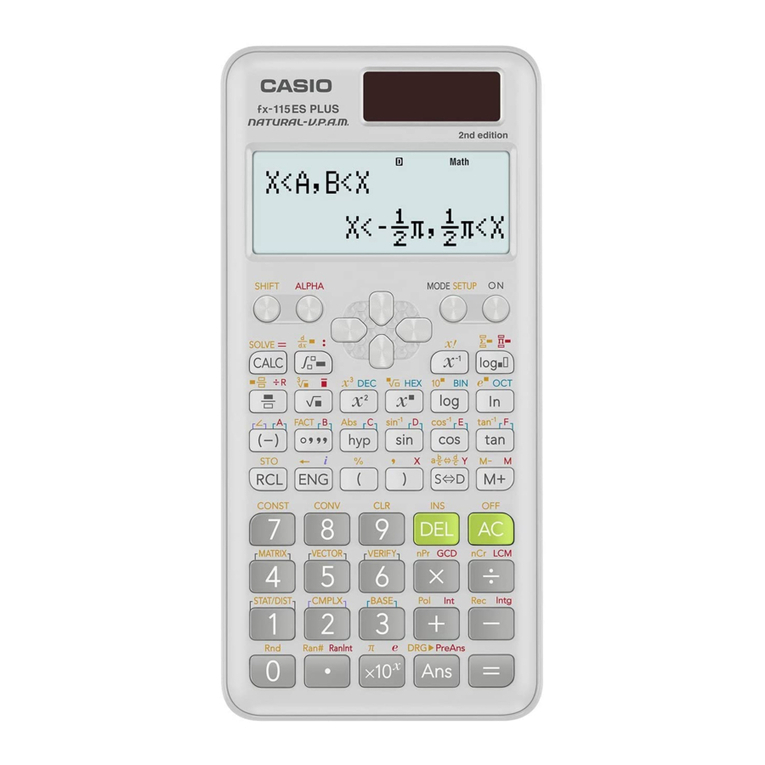 Casio fx-115ES PLUS quick start guide