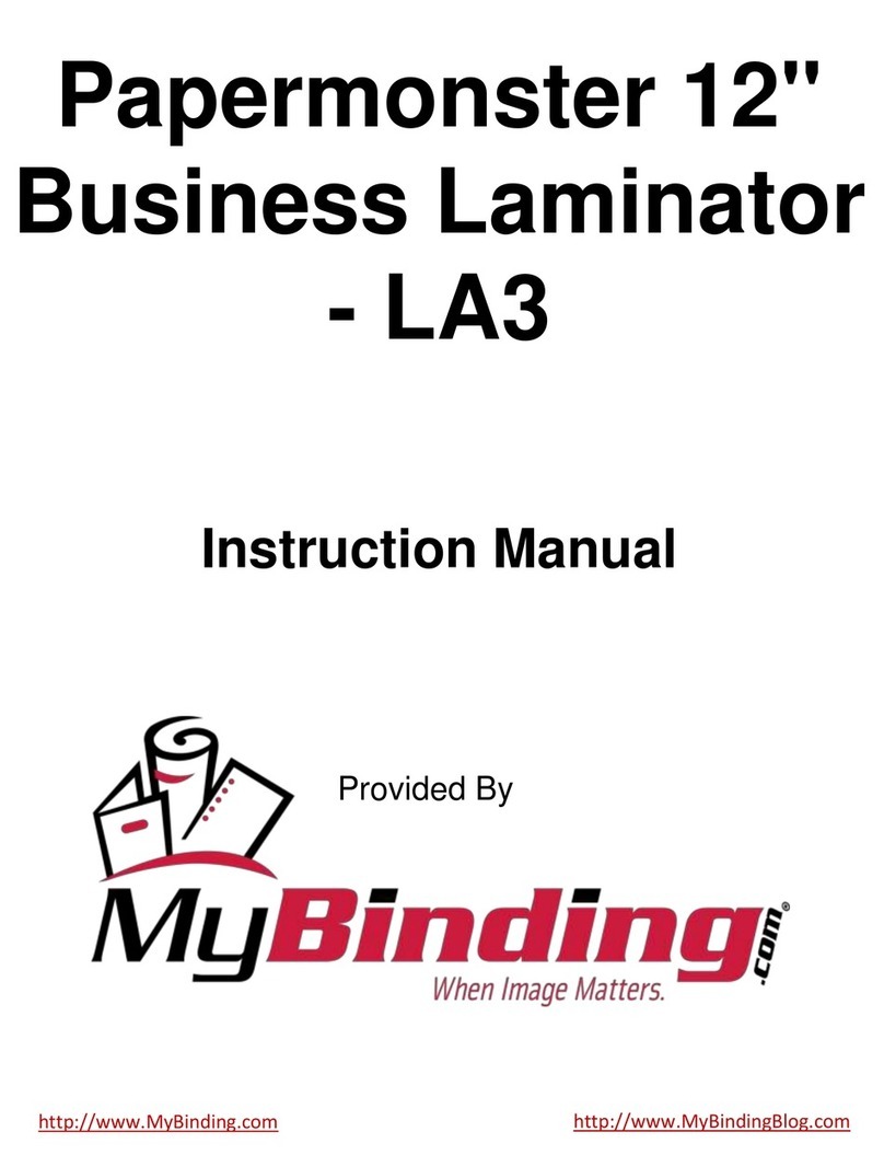 Martin Yale MyBinding papermonster LA4 operating instructions