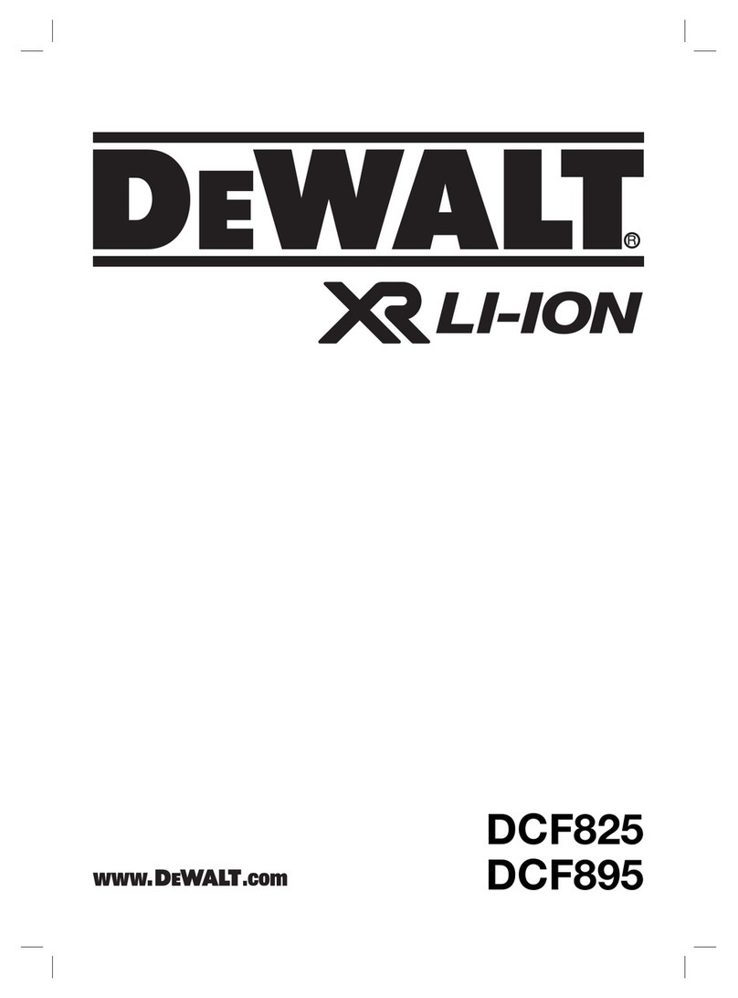 DeWalt XR LI-ION DCF825 Original instructions