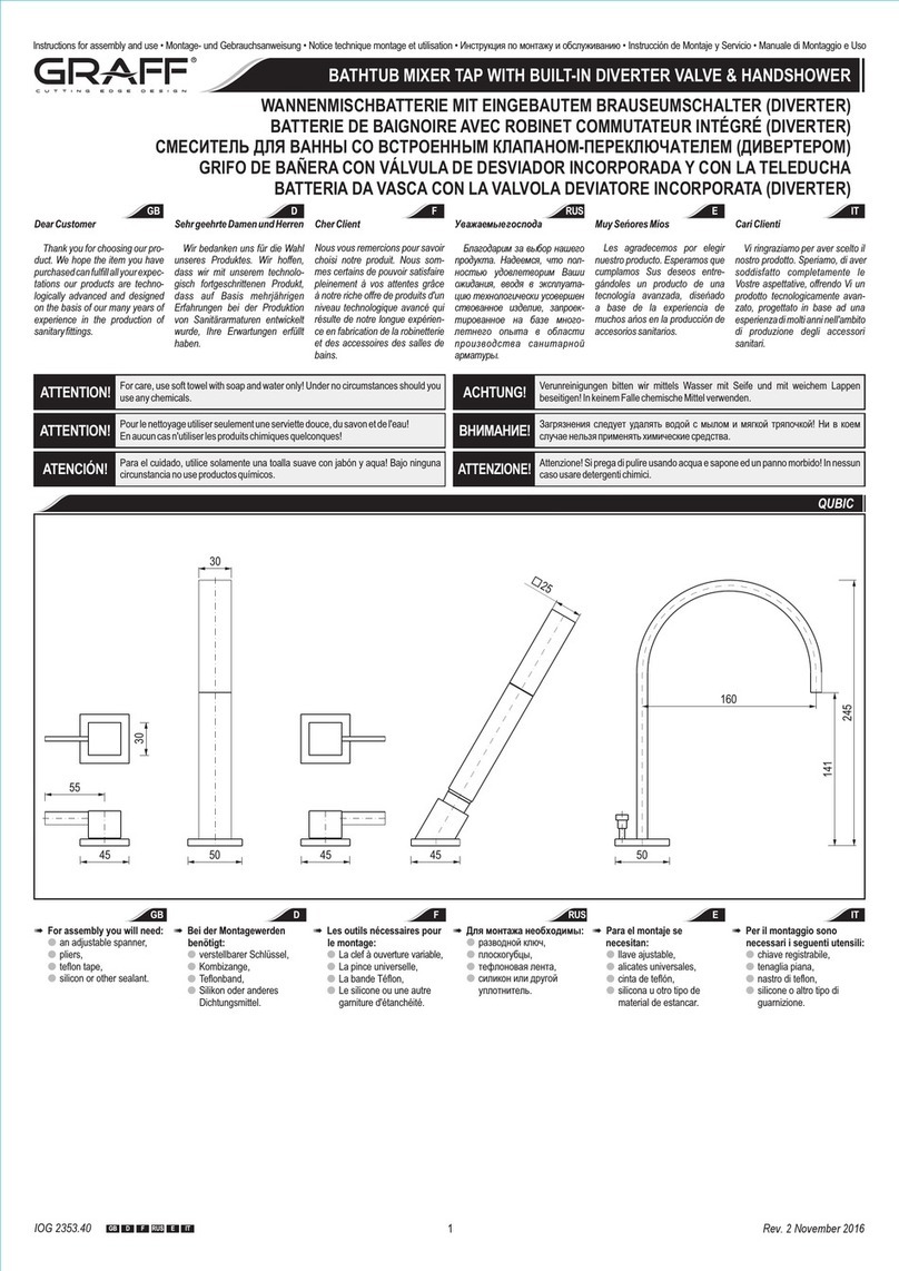 Graff QUBIC 2353400 Operator's manual