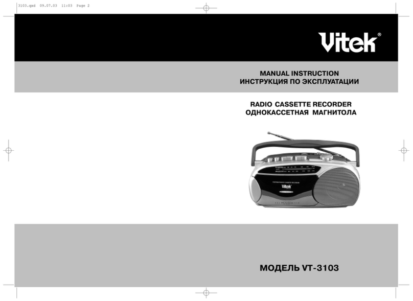 Vitek VT-3103 Manual instruction