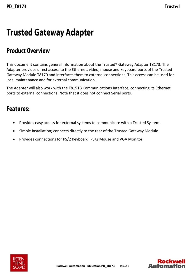 Rockwell Automation Trusted T8173 User manual