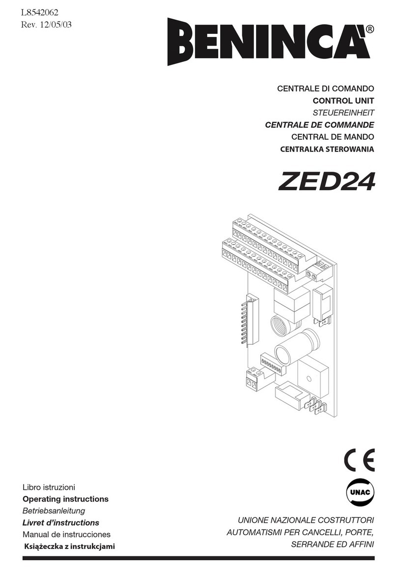 Beninca ZED24 User manual
