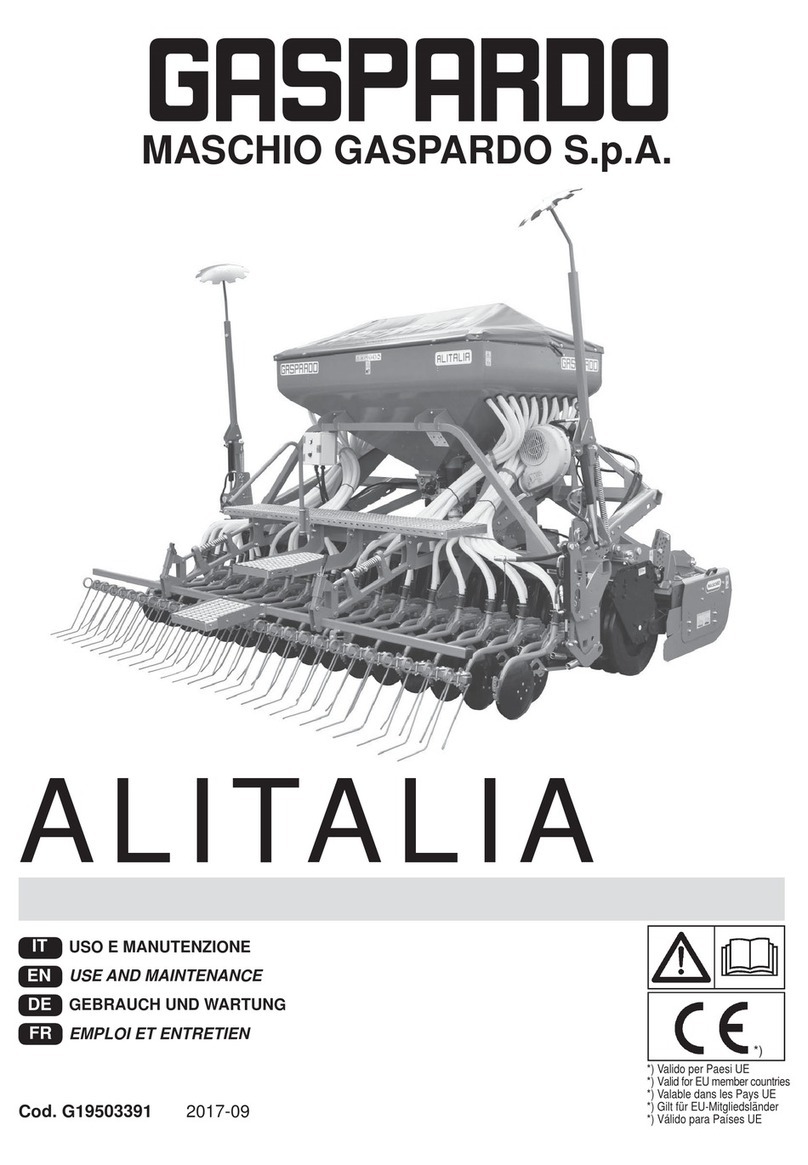 Gaspardo ALITALIA Use and maintenance Gaspardo ALITALIA Use and maintenance