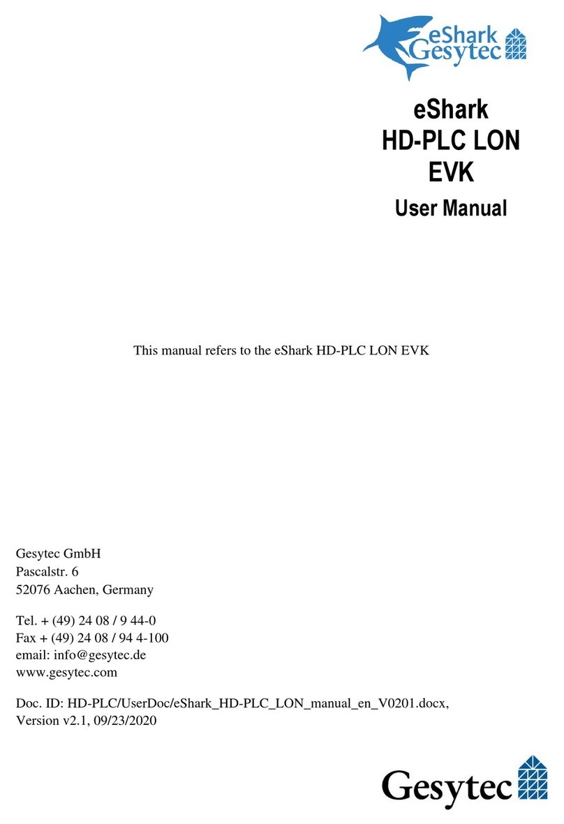 Gesytec eShark HD-PLC LON EVK user manual