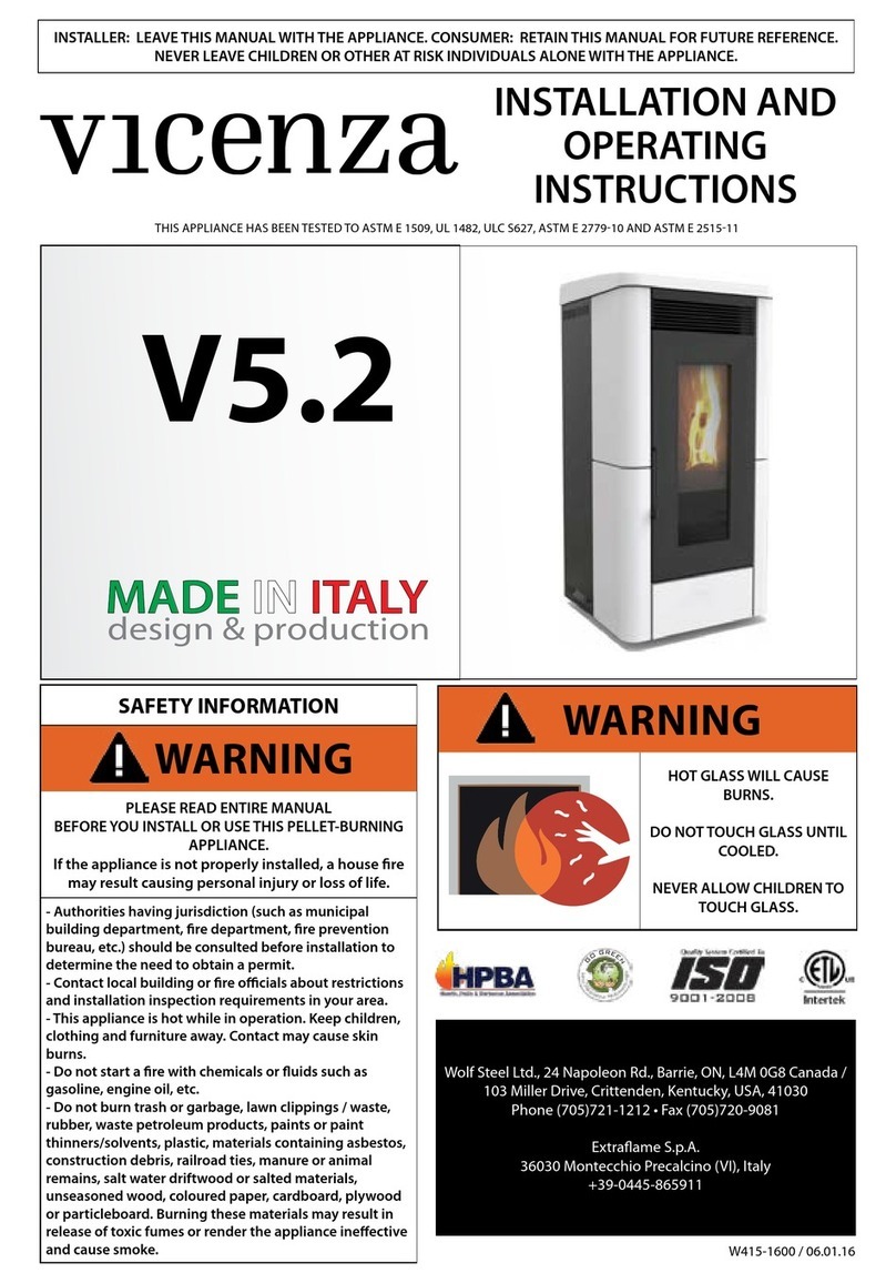 Wolf Steel Vicenza V5.2 Installation and operating instructions