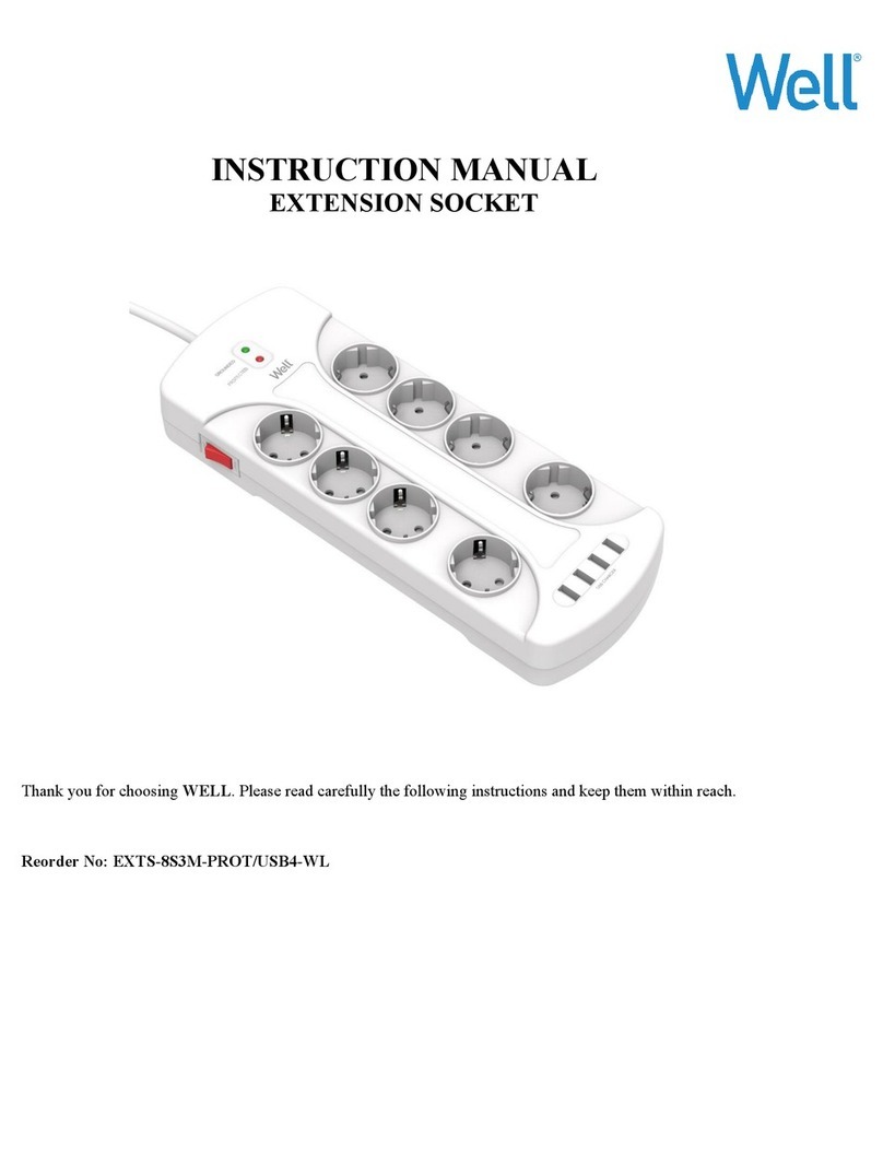 Well EXTS-8S3M-PROT/USB4-WL instruction manual