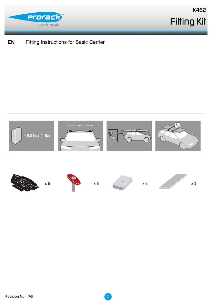 Prorack K462 Fitting instructions Prorack K462 Fitting instructions