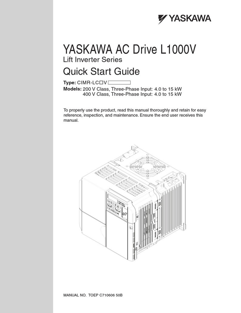YASKAWA L1000V CIMR-LC V Series User manual