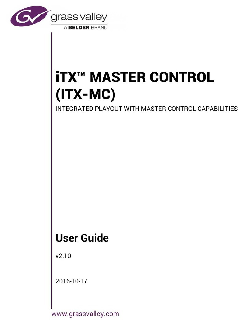 Belden Grass Valley iTX Master Control user guide