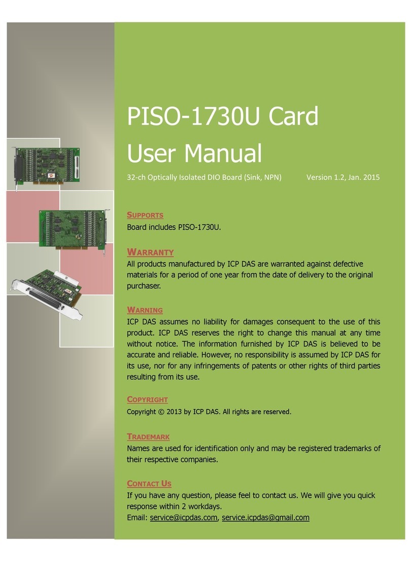 ICP DAS USA PISO-1730U User manual ICP DAS USA PISO-1730U User manual