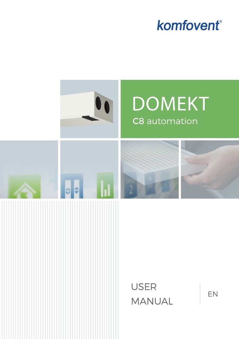 Komfovent DOMEKT C8 automation user manual Komfovent DOMEKT C8 automation user manual