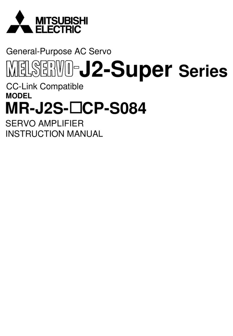 Mitsubishi Electric MELSERVO-J2-Super Series instruction manual Mitsubishi Electric MELSERVO-J2-Super Series instruction manual