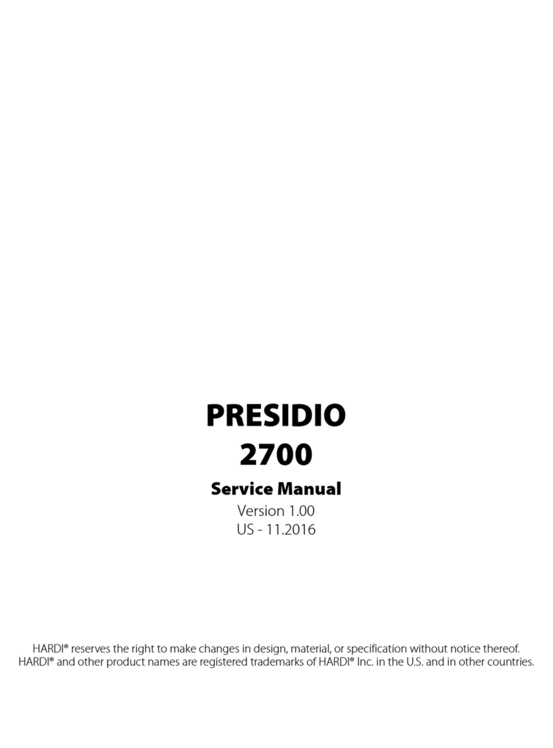 Hardi PRESIDIO 2700 User manual