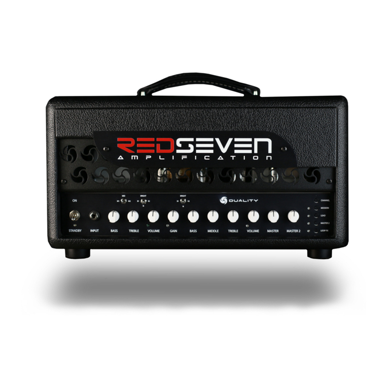 RedSeven Amplification duality D50 user manual