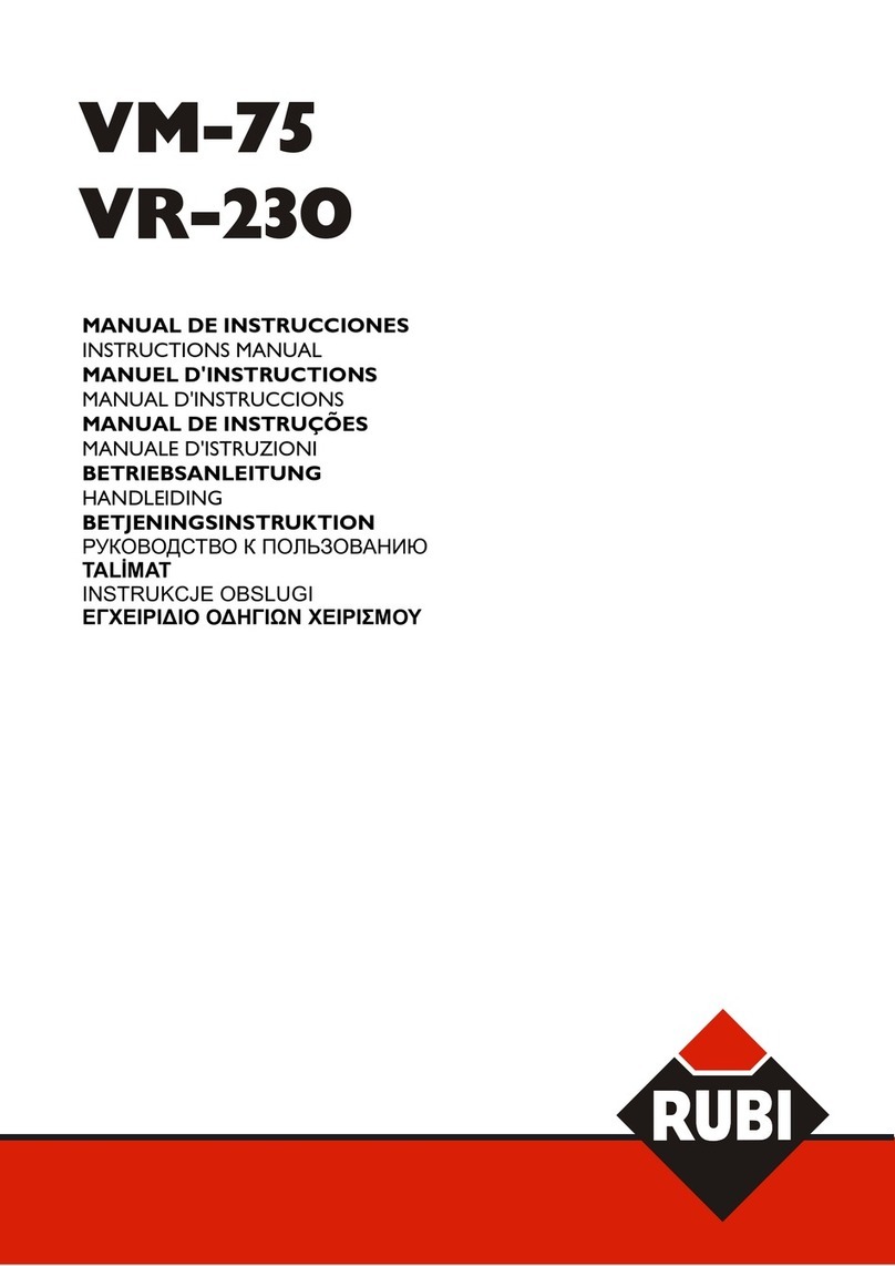 Rubi VM-75 instruction manual