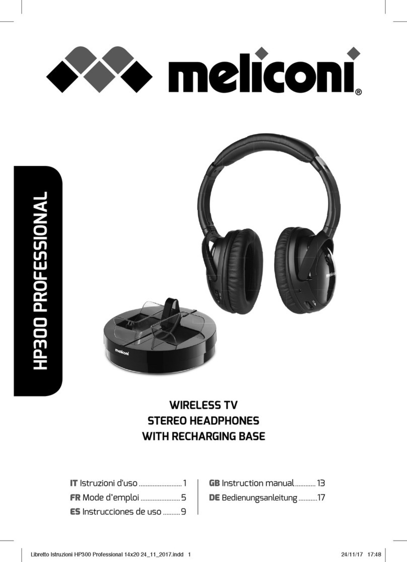 MELICONI HP300 Professional instruction manual