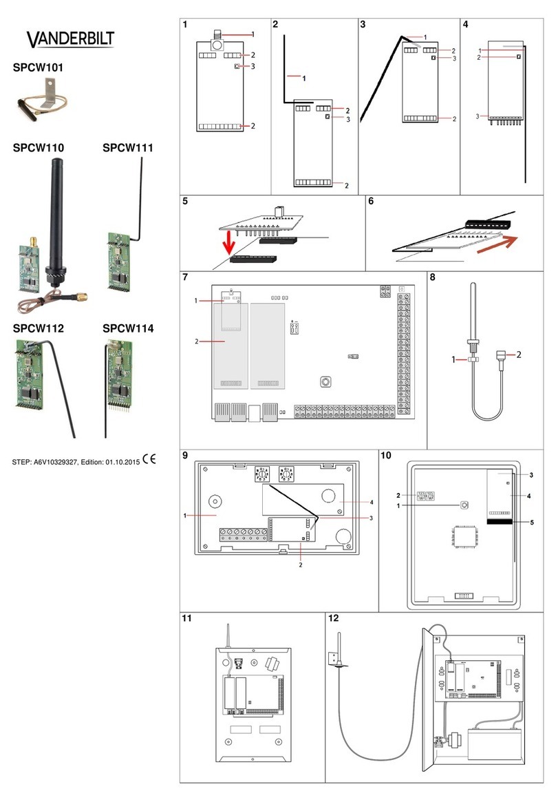 Vanderbilt SPCW101 installation instructions