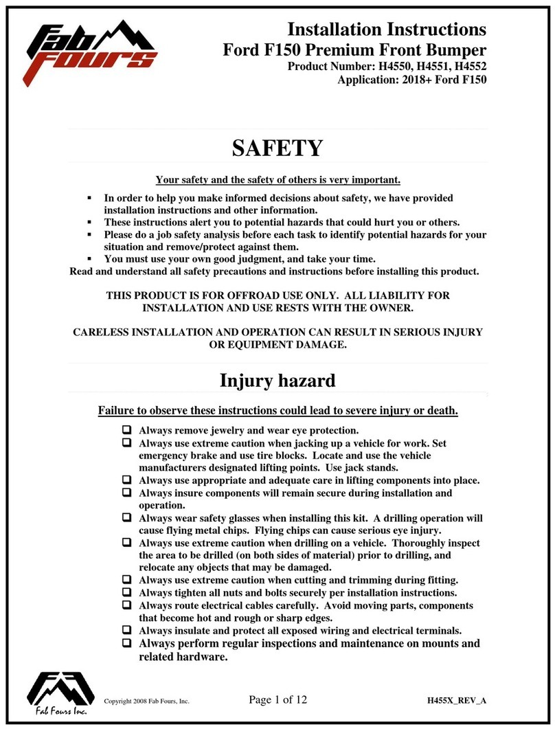 Fab Fours H4550 User manual Fab Fours H4550 User manual