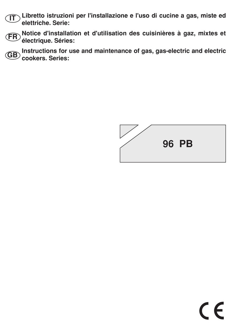 Bompani 96 PB Series Instructions for use and maintenance