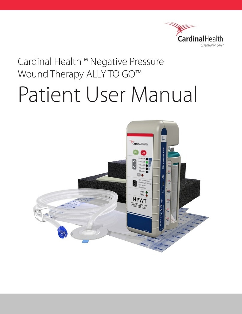 Cardinal Health ALLY TO GO NPWT Patient User Manual Cardinal Health ALLY TO GO NPWT Patient User Manual