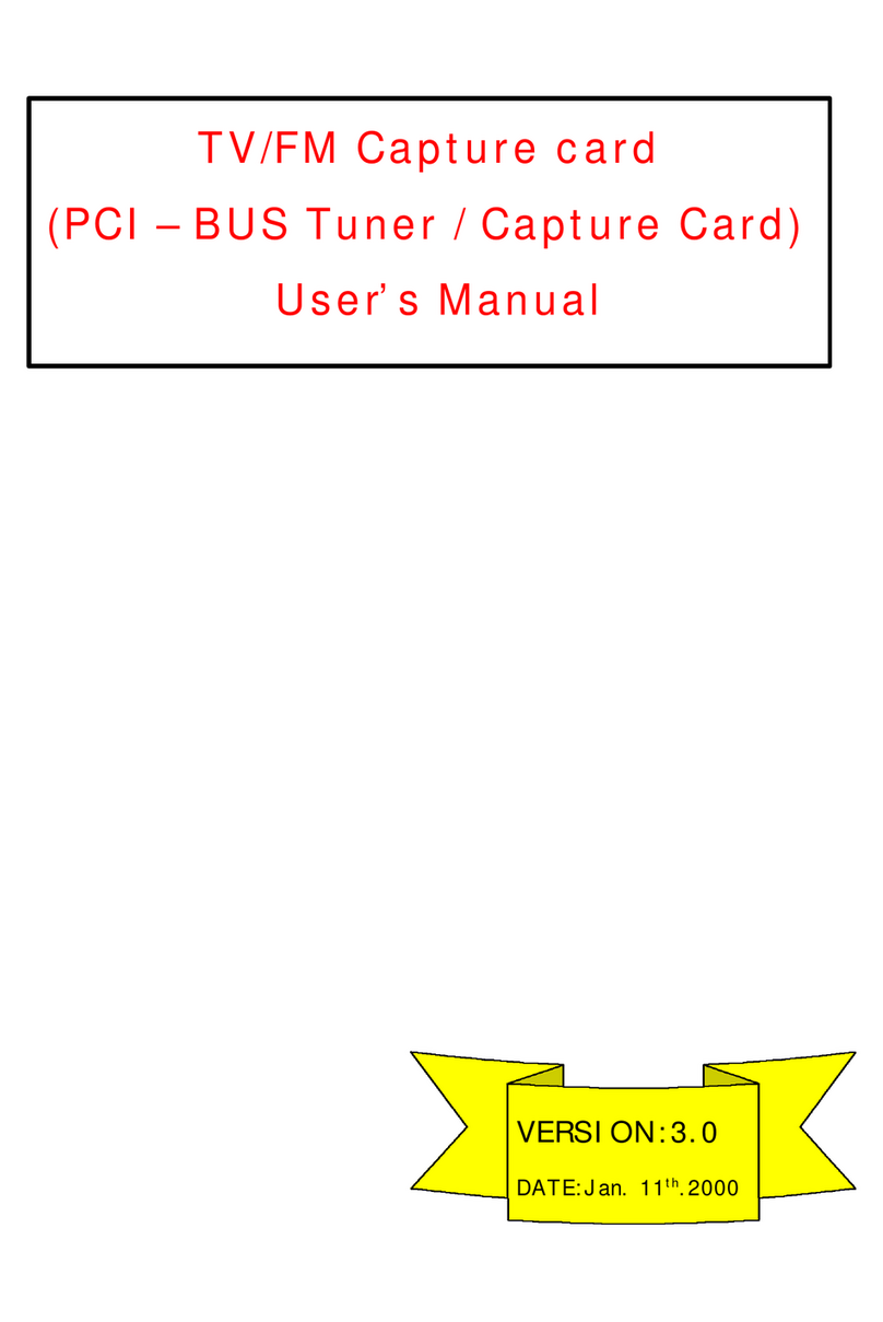 Acorp TV/FM Capture cardT user manual