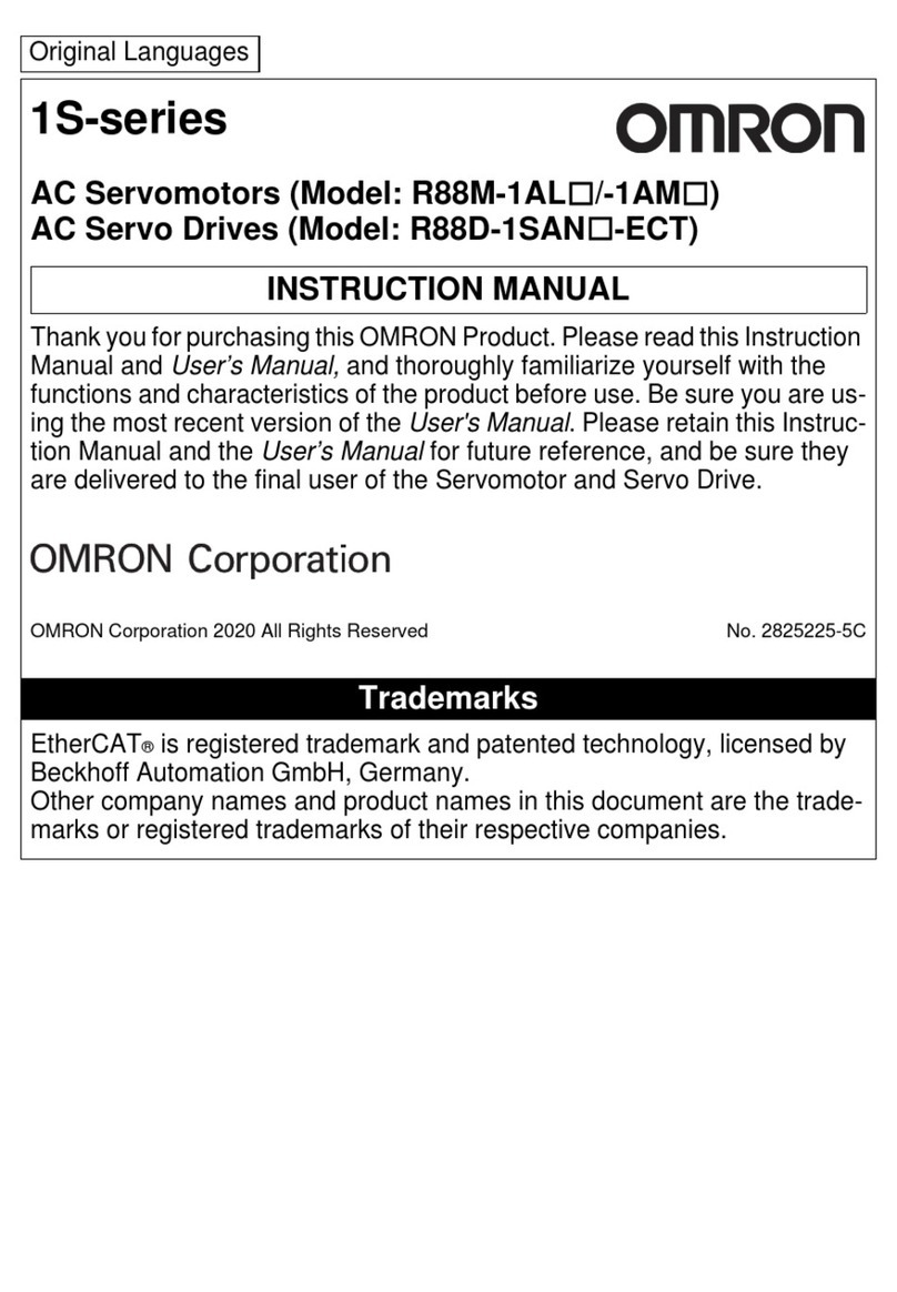 Omron 1S Series instruction manual