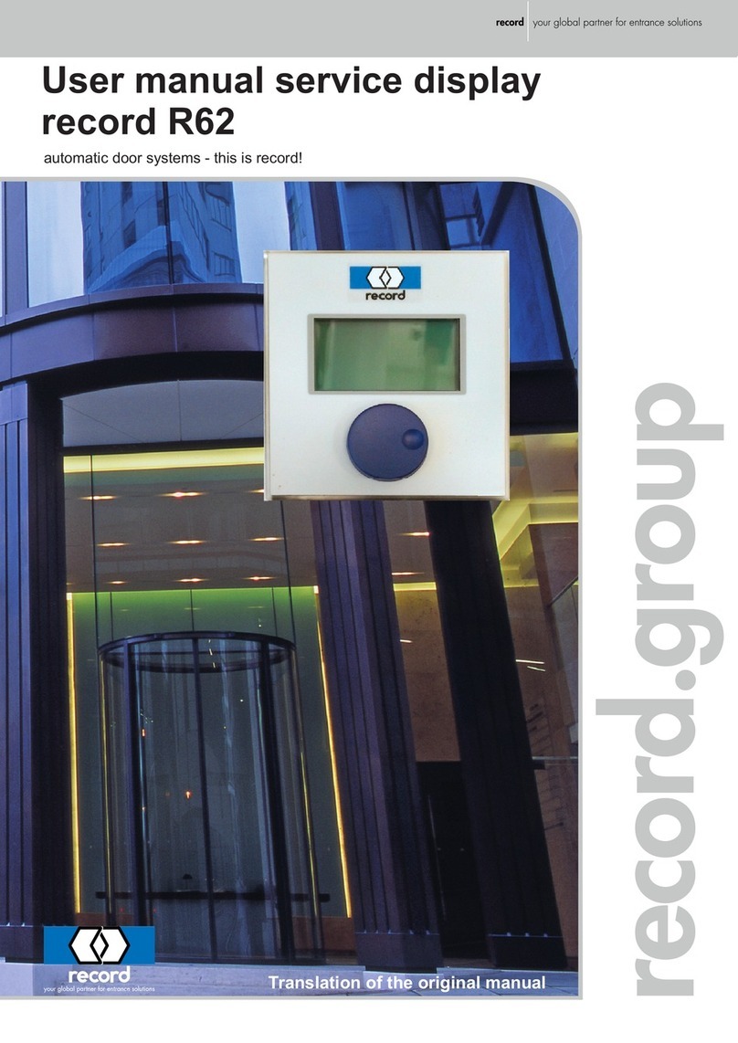 Record R62 User manual