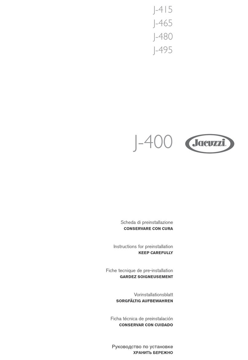 Jacuzzi J - 415 User manual