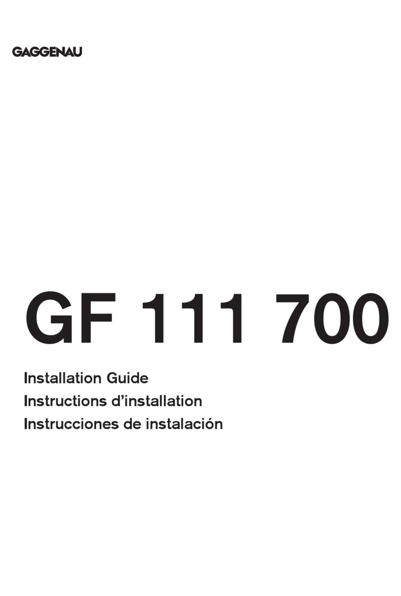 Gaggenau GF 111 70 User manual