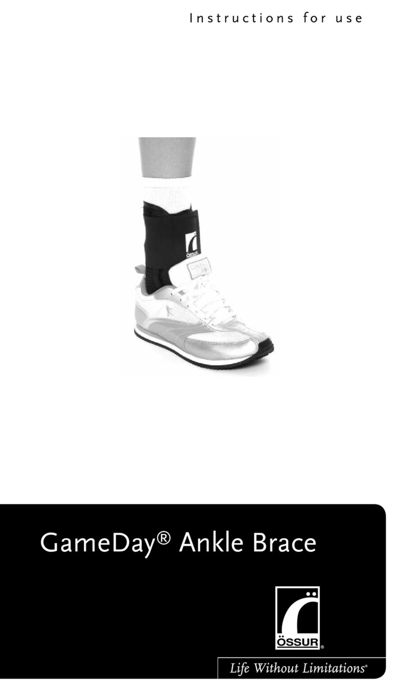 Ossur GameDay Ankle Brace User manual