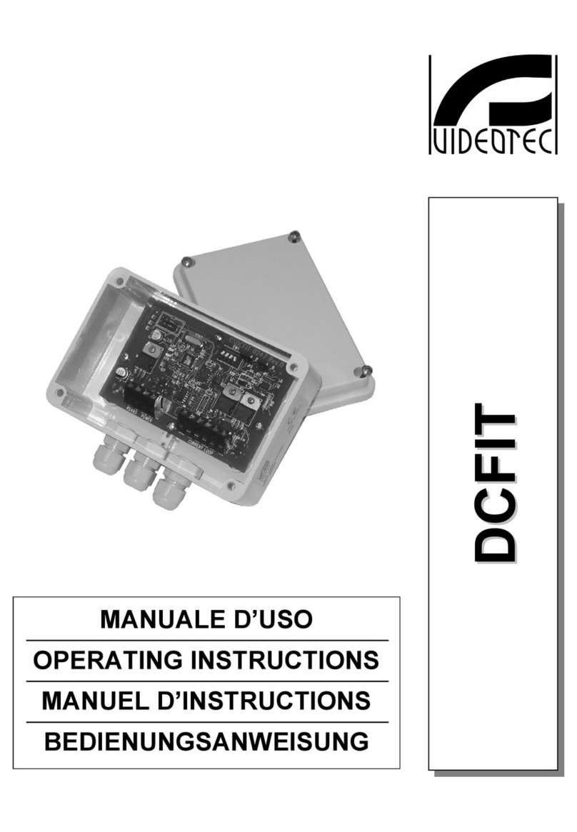 Videotec DCFIT operating instructions