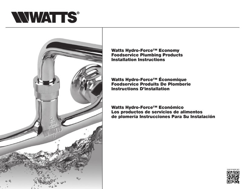 Watts Hydro-Force LFFRRV-H-C User manual Watts Hydro-Force LFFRRV-H-C User manual