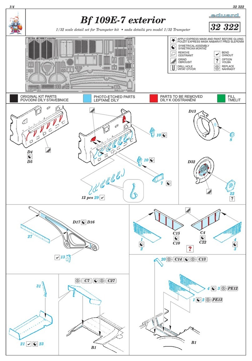 Eduard Bf 109E-7 exterior quick start guide