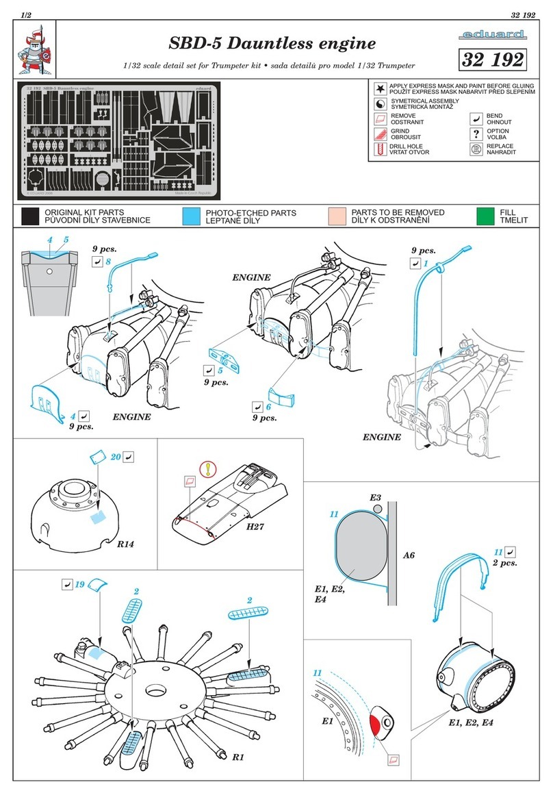 Eduard SBD-5 Dauntless engine User manual Eduard SBD-5 Dauntless engine User manual