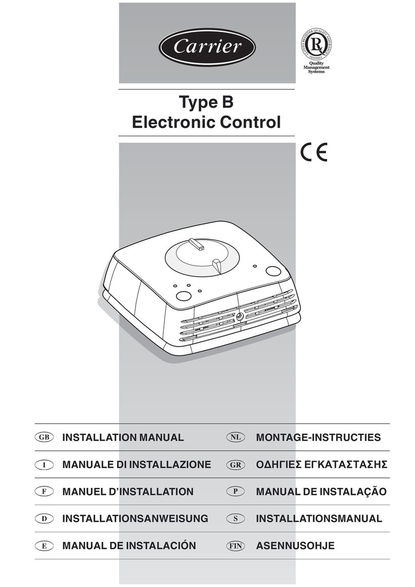 Carrier B Series installation manual