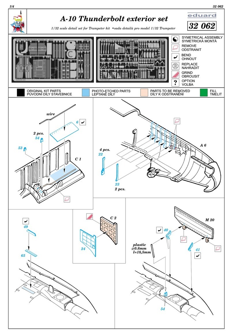 Eduard A-10 Thunderbolt exterior set User manual