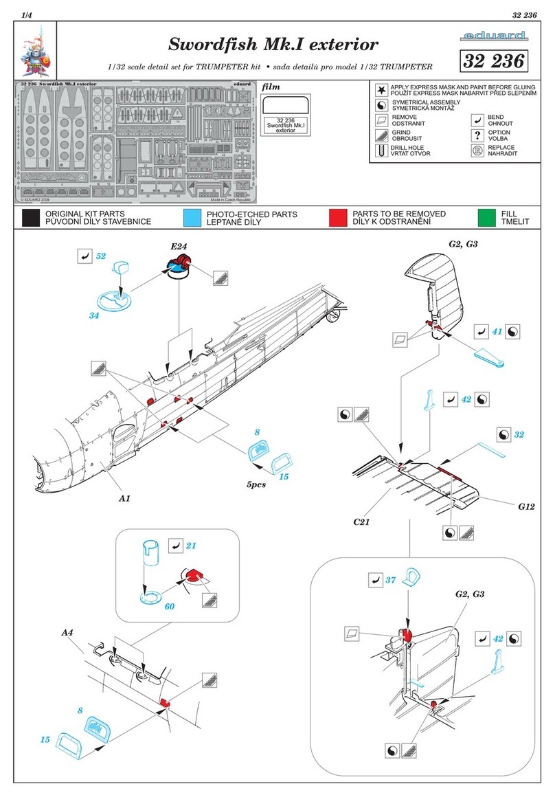 Eduard Swordfish Mk.I exterior quick start guide Eduard Swordfish Mk.I exterior quick start guide