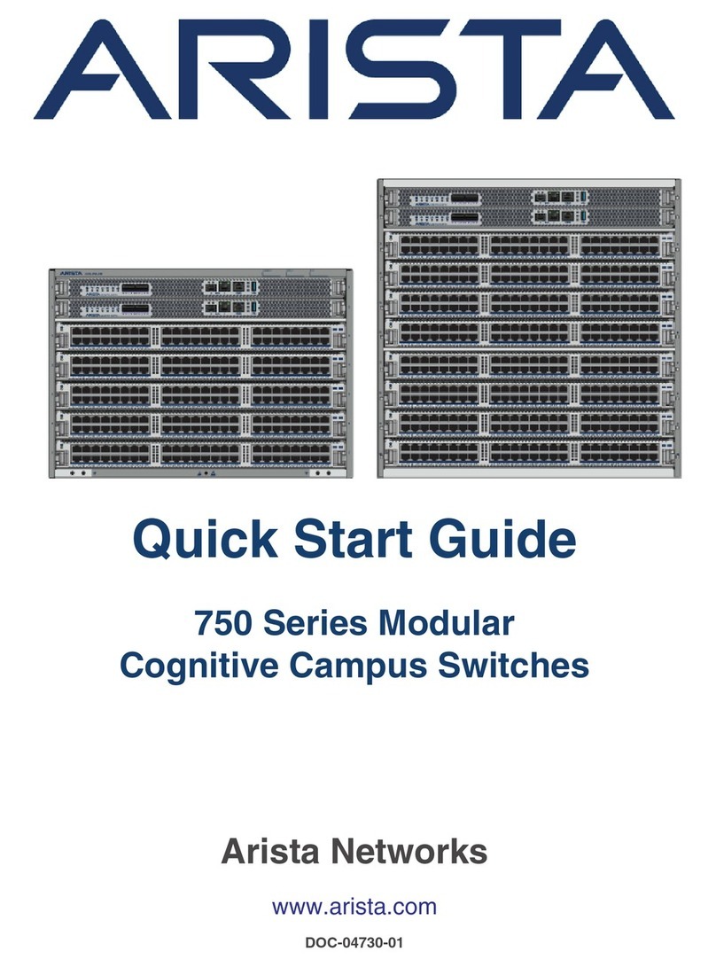 Arista 750 Series User manual