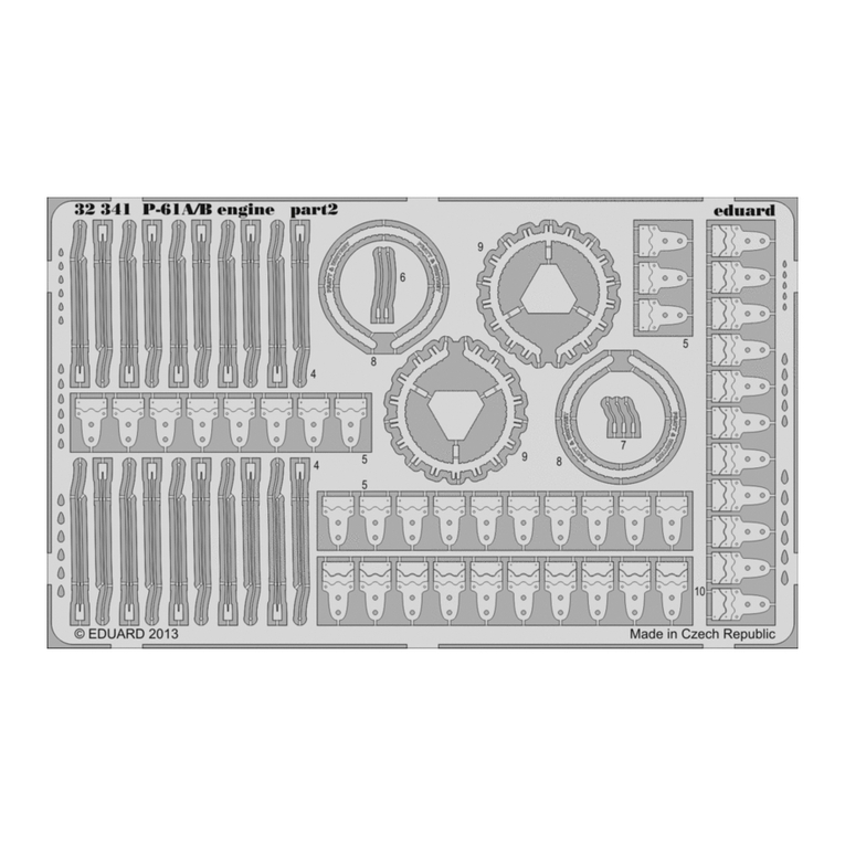 Eduard P-61A/B engine quick start guide