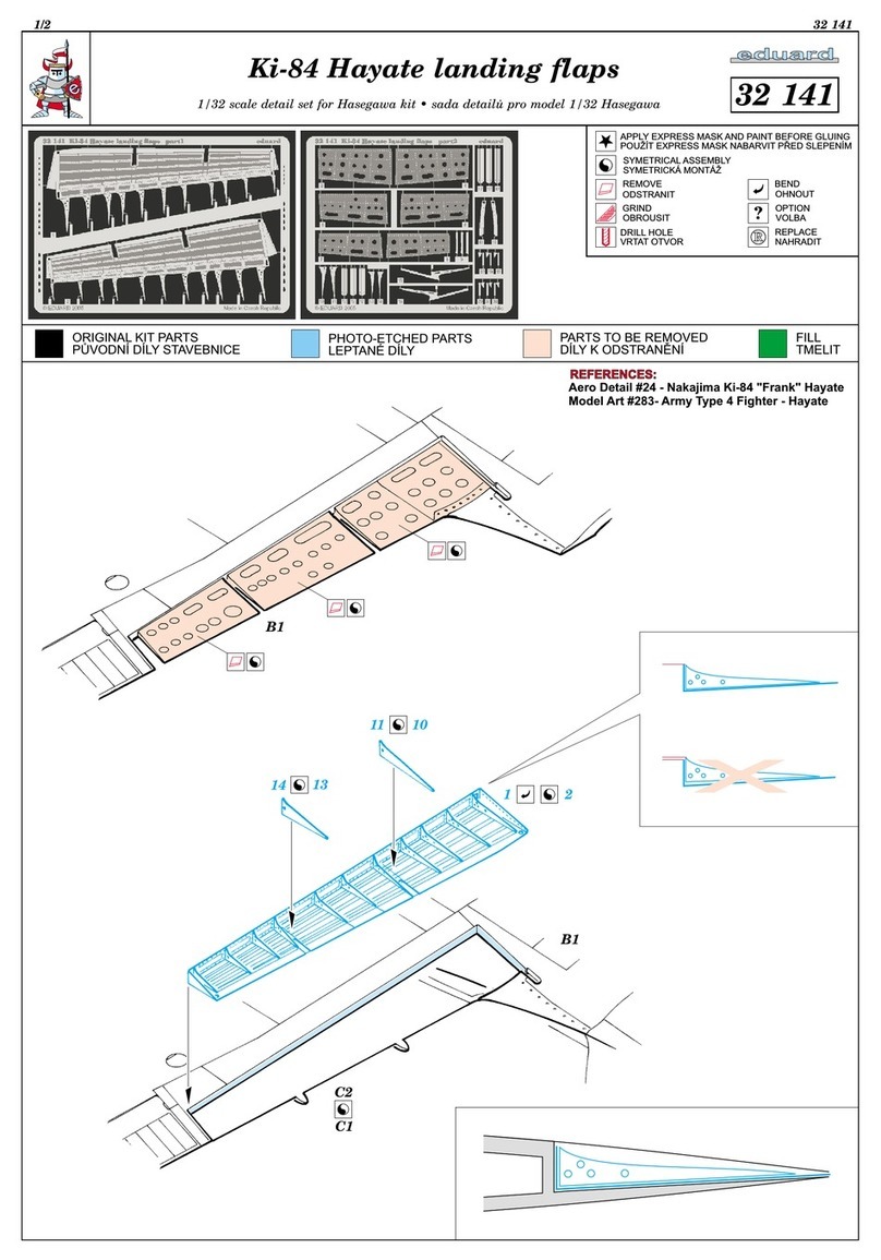 Eduard Ki-84 Hayate landing flaps User manual Eduard Ki-84 Hayate landing flaps User manual