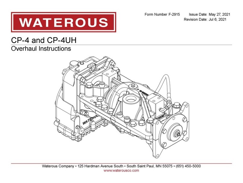 Waterous CP-4 User manual