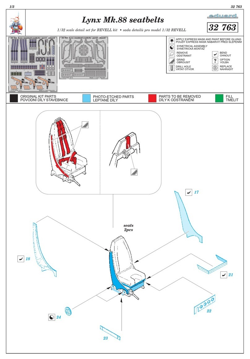 Eduard Lynx Mk.88 seatbelts quick start guide