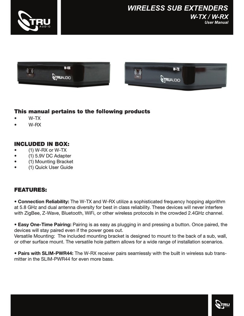 Tru W-TX user manual