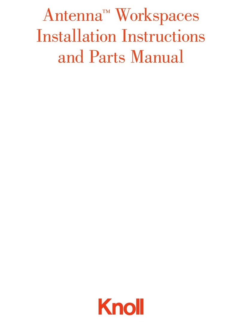 Knoll Antenna Workspaces installation instructions