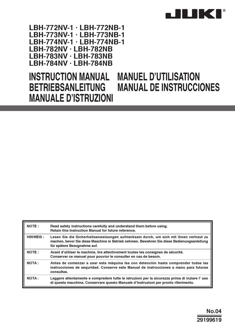 JUKI LBH-772NV-1 User manual JUKI LBH-772NV-1 User manual