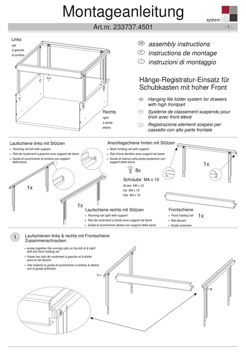 System4 233737.4501 Assembly instructions