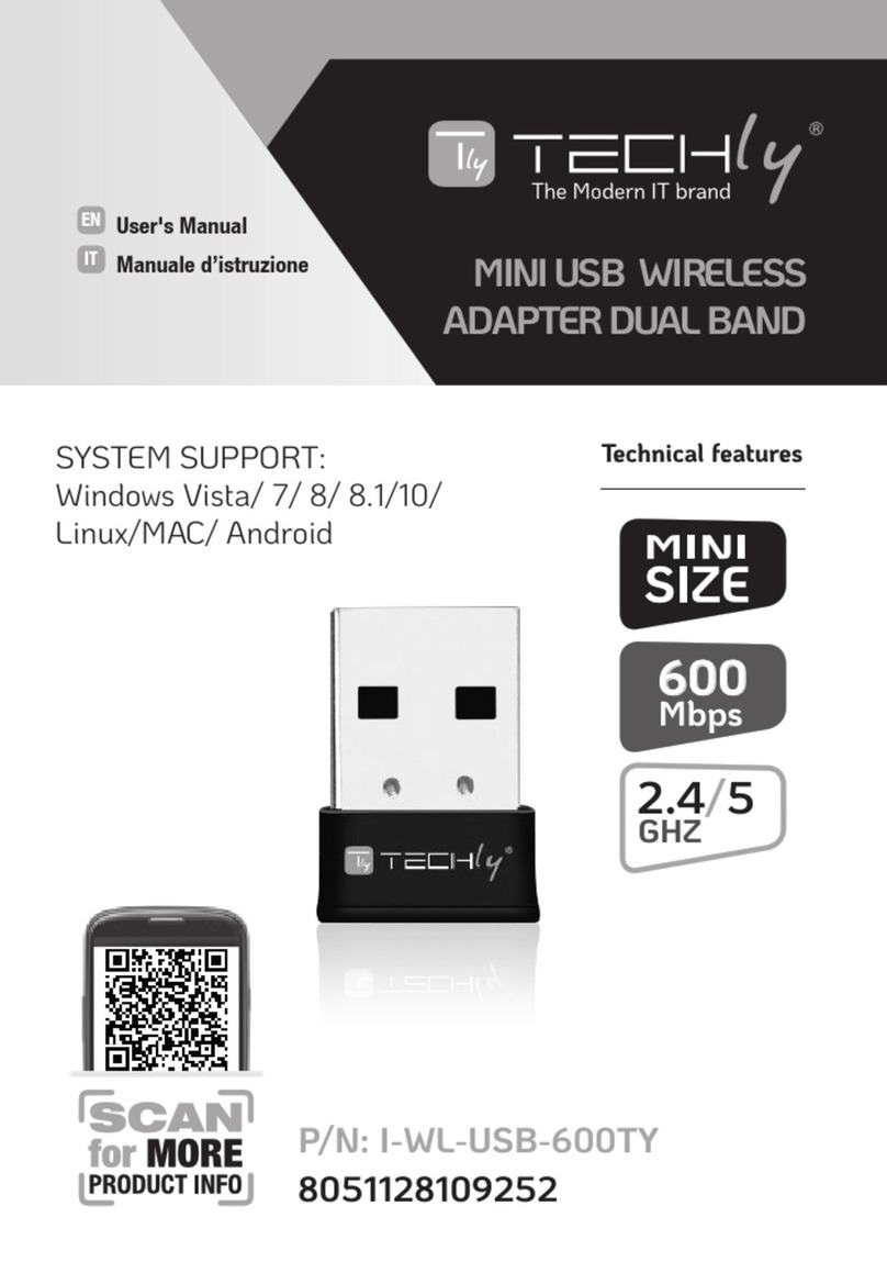 Techly I-WL-USB-600TY User manual